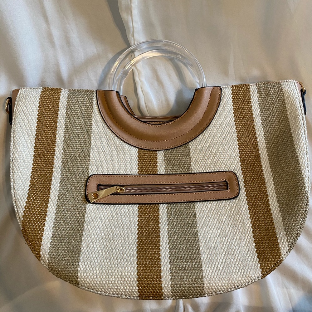 Medium striped bag